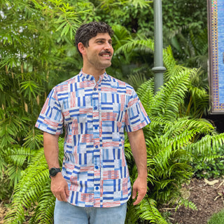Men's Shirt - Blue Blocks