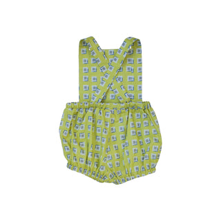 Romper - Green Squares