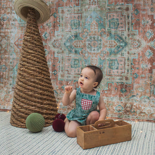 Romper - Teal Lines