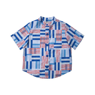 Shirt - Blue Blocks