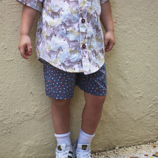 Short - Grey Geometric