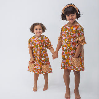 Zoe Dress - Hippie Garden