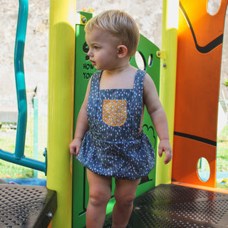 Boy's Romper - Olive