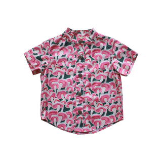 Boy's Shirt - Pink Mushrooms