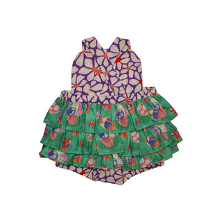 Celia Romper - Purple Orchids