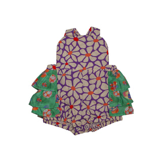 Celia Romper - Purple Orchids