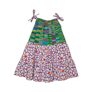 Elisa Dress - Purple Daisies