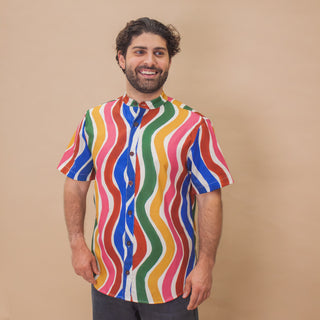 Men's Shirt - Retro Waves