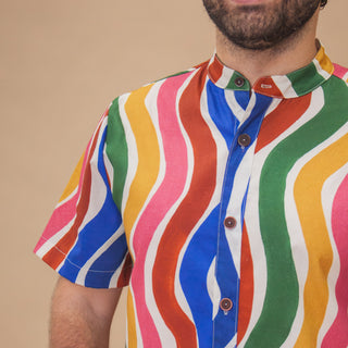 Men's Shirt - Retro Waves