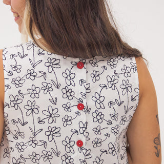 Julieta Mommy Dress - Black Daisy