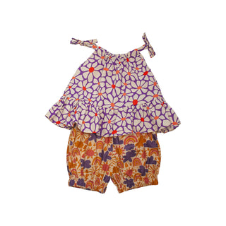 Nuna Set - Purple Floral Rainbow