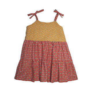 Vera Dress - Yellow Peacock