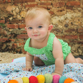 Boy's Romper Green Garland Model